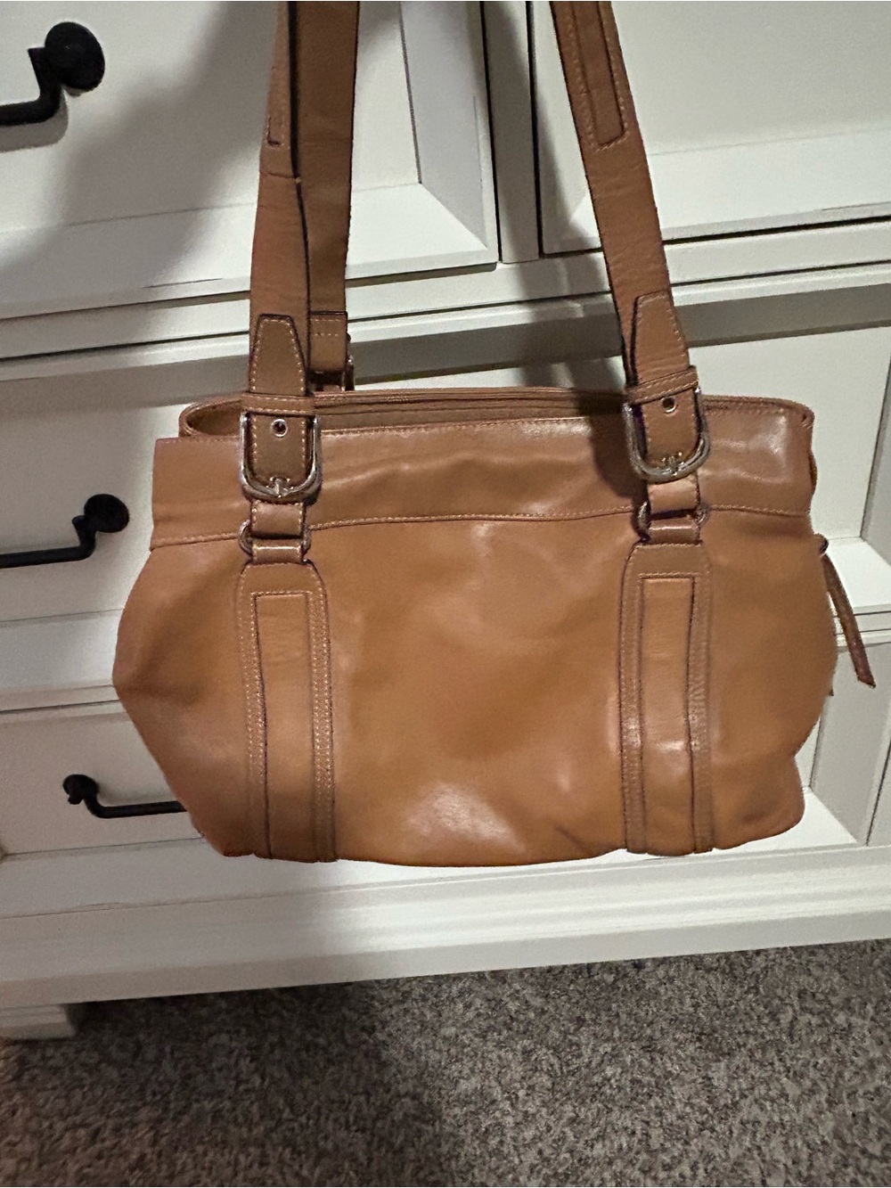 Vintage Tan Leather Franklin Covey Purse